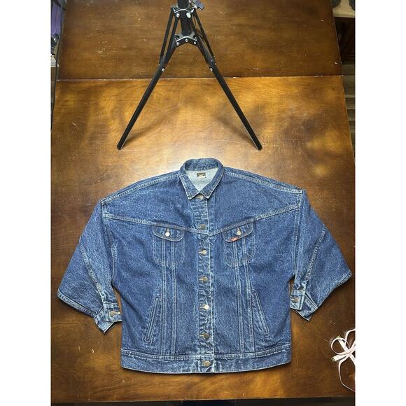 VTG 80s/90s Denim Lee Riders Jacket PATD-153438 Size M Union Made 340-3519 - Picture 13 of 13